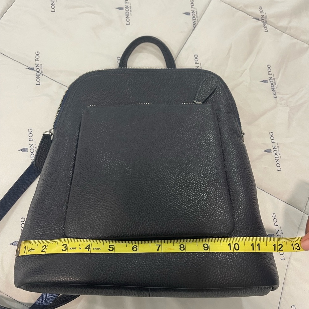 Blue Leather Backpack - Picture 5 of 7